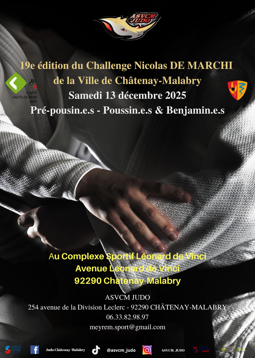 19ème challenge Nicolas DE MARCHI - Samedi 13 décembre 2025