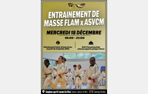 Entraînement de masse avec le Flam 91 mercredi 18 décembre 2024