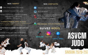 La rentrée à l'ASVCM judo