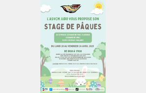 Stage des vacances de Pâques 2026