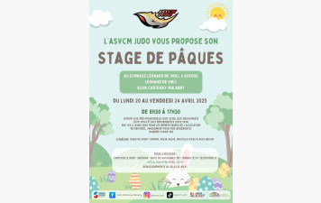 Stage des vacances de Pâques 2026