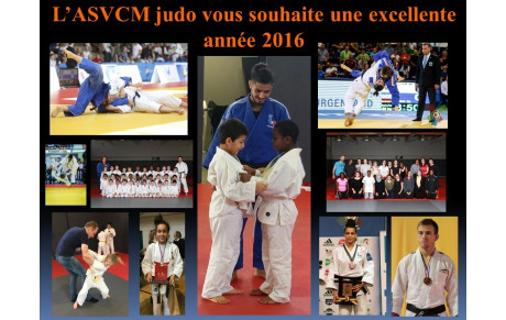 L'ASVCM judo vous présente ses meilleurs voeux pour 2016