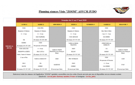 Séances en live du 11 au 17 mai 2020