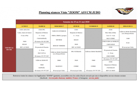 Séances du 25 au 31 mai 2020