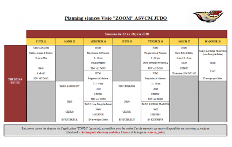 Séances du 22 au 28 juin 2020