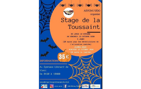 Stage des vacances de la Toussaint