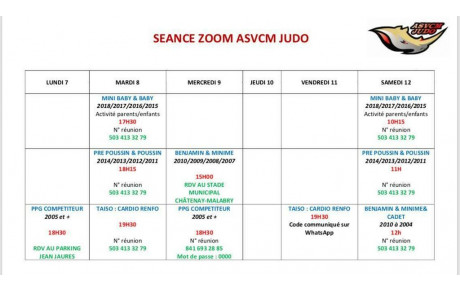 Sessions Zoom du 7 au 12 décembre 2020 et grand concours de Noël