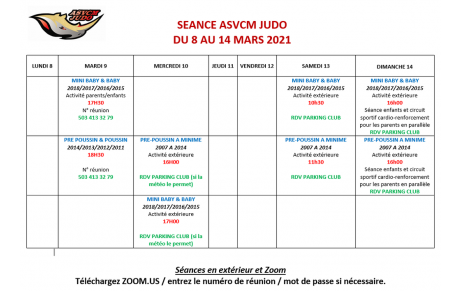 Programmation du 8 au 14 mars 2021