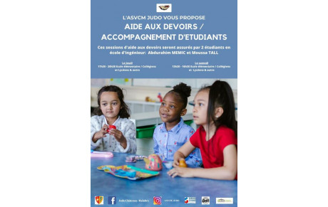 Soutien scolaire à l'ASVCM judo