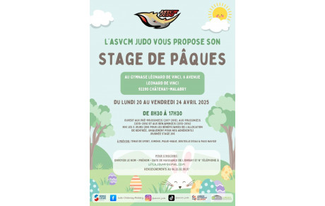 Stage des vacances de Pâques 2026